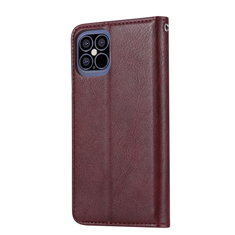 For iPhone 12 Pro Max Knead Skin Texture Horizontal Flip Leather Case with Photo Frame & Holder & Card Slots & Wallet