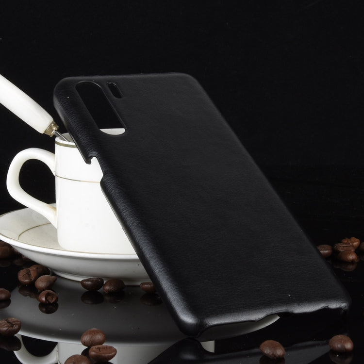 For OPPO A91 Shockproof Litchi Texture PC + PU Case