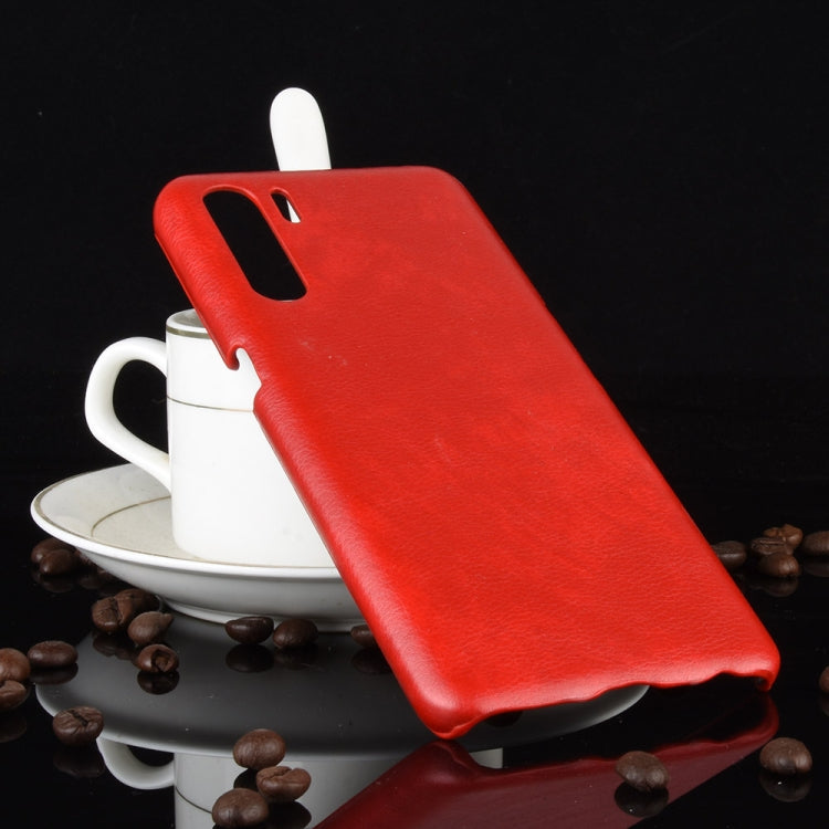 For OPPO A91 Shockproof Litchi Texture PC + PU Case