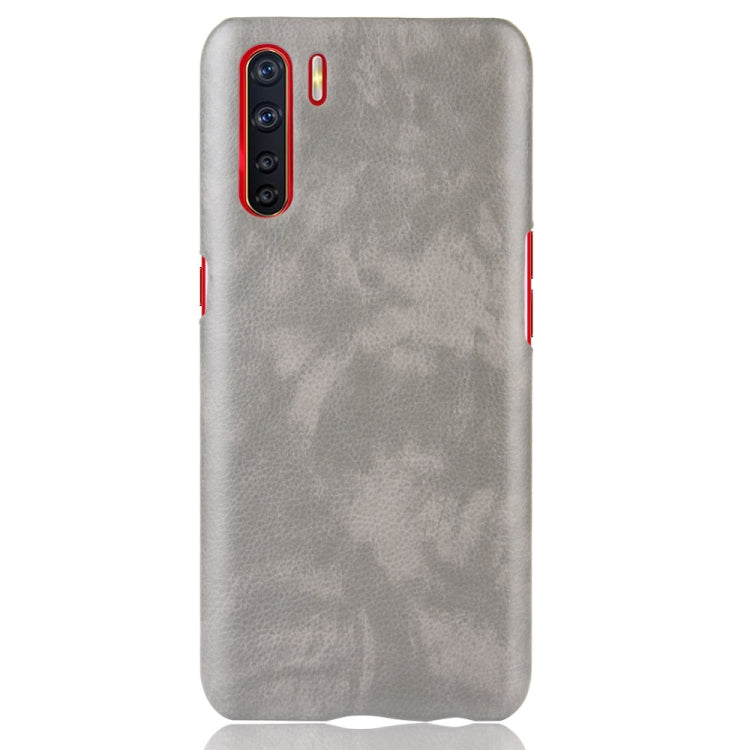 For OPPO A91 Shockproof Litchi Texture PC + PU Case