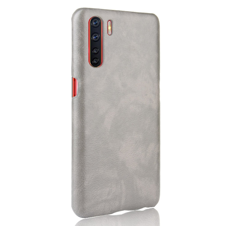 For OPPO A91 Shockproof Litchi Texture PC + PU Case