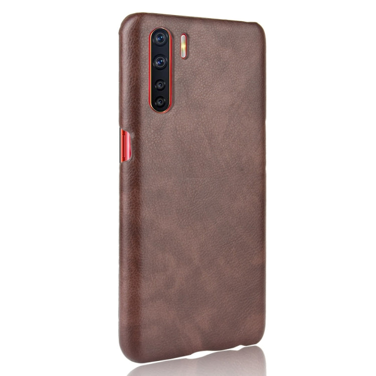 For OPPO A91 Shockproof Litchi Texture PC + PU Case