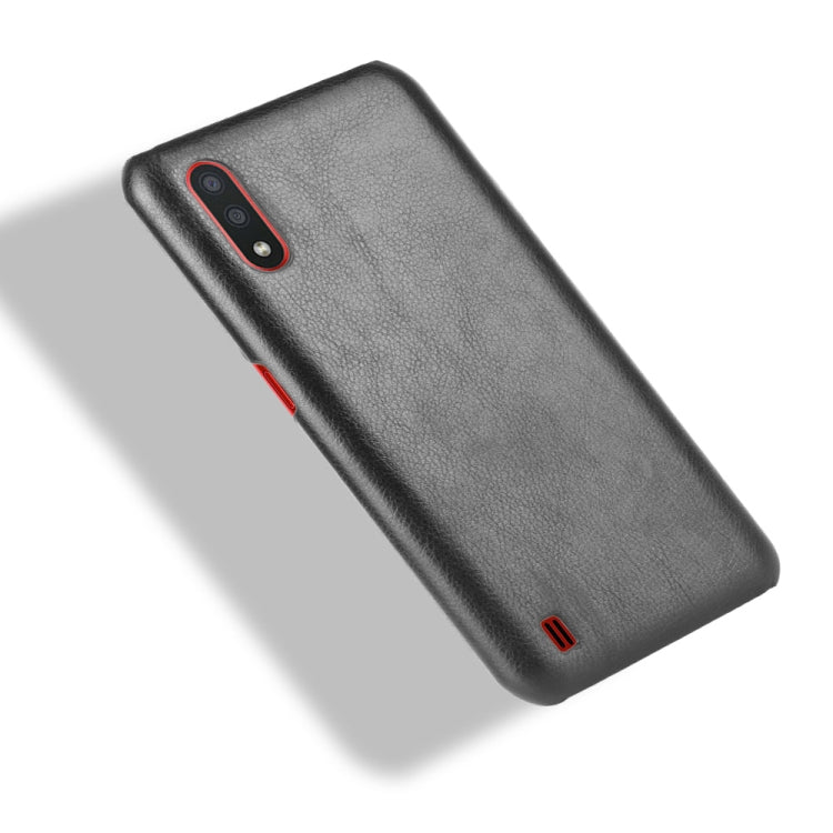 For Samsung Galaxy M01 Shockproof Litchi Texture PC + PU Case