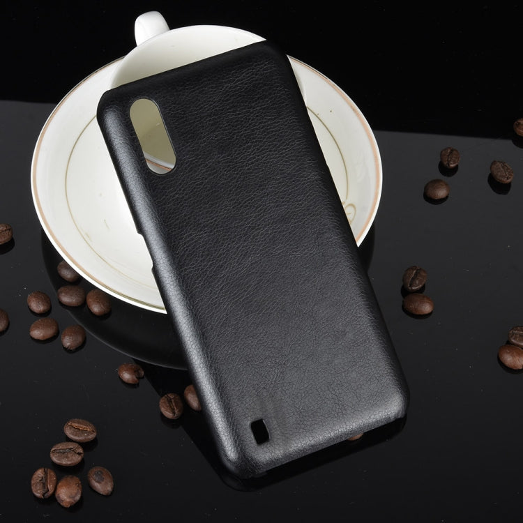 For Samsung Galaxy M01 Shockproof Litchi Texture PC + PU Case