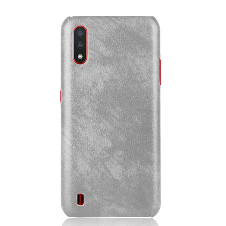 For Samsung Galaxy M01 Shockproof Litchi Texture PC + PU Case