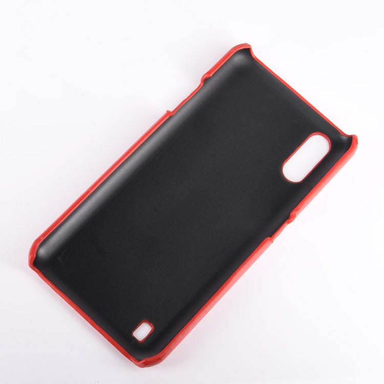 For Samsung Galaxy M01 Shockproof Litchi Texture PC + PU Case