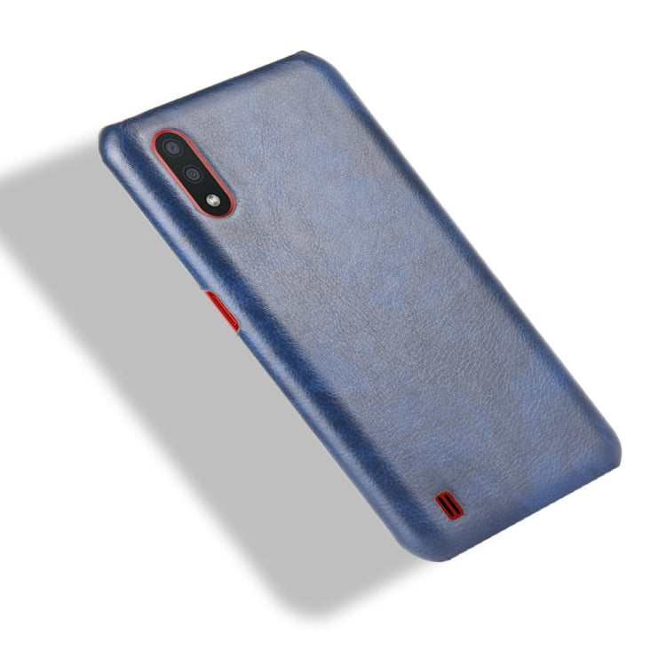 For Samsung Galaxy M01 Shockproof Litchi Texture PC + PU Case