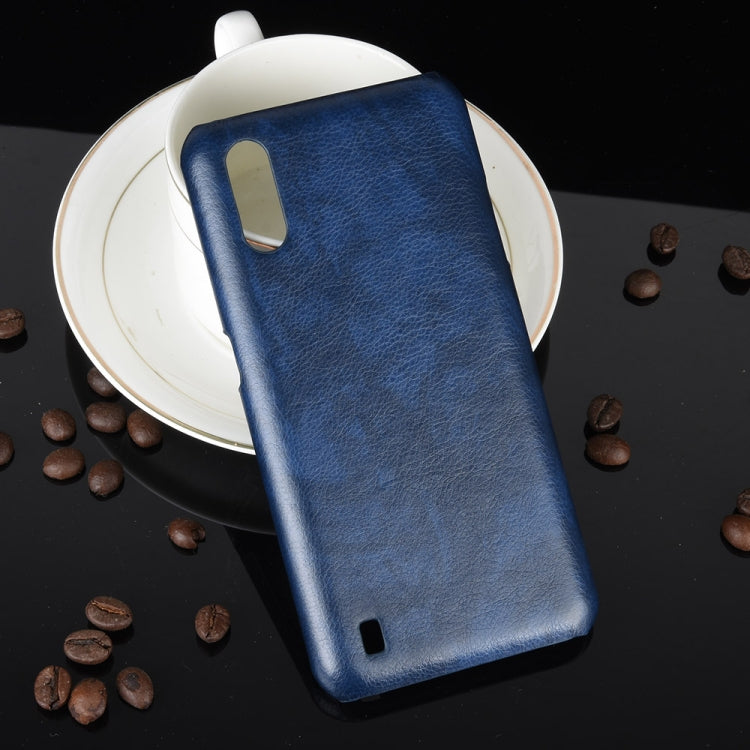 For Samsung Galaxy M01 Shockproof Litchi Texture PC + PU Case