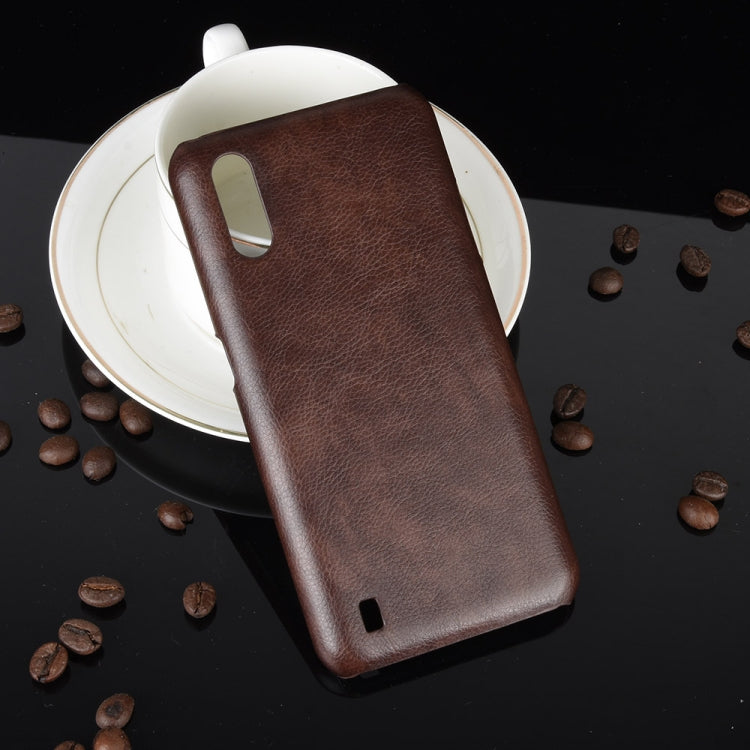 For Samsung Galaxy M01 Shockproof Litchi Texture PC + PU Case