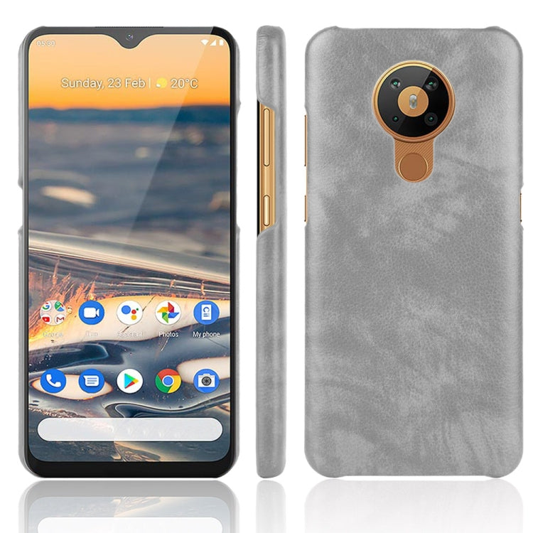For Nokia 5.3 Shockproof Litchi Texture PC + PU Case