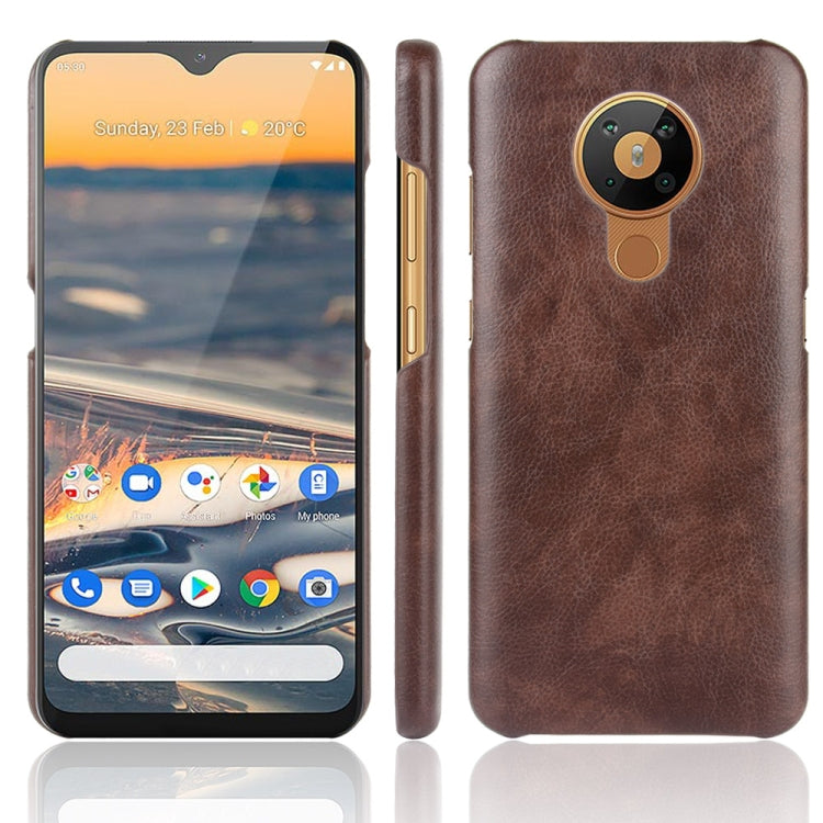 For Nokia 5.3 Shockproof Litchi Texture PC + PU Case