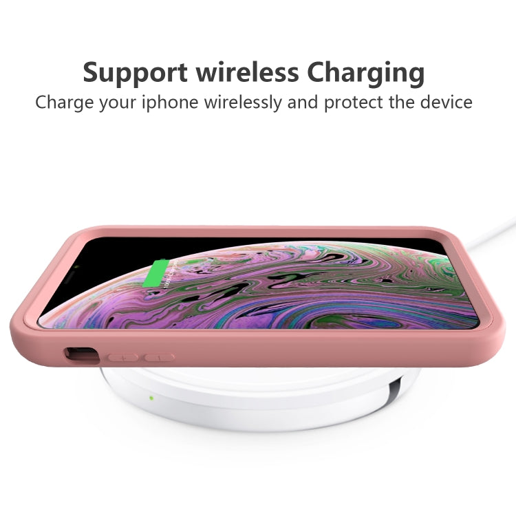 For iPhone XR Wave Pattern 3 in 1 Silicone+PC Shockproof Protective Case