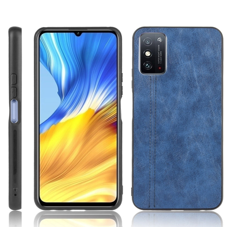 For Huawei Honor X10 Max 5G Shockproof Sewing Cow Pattern Skin PC + PU + TPU Case