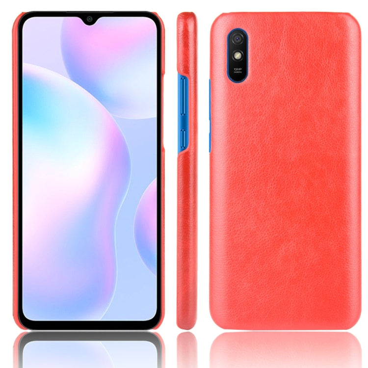 For Xiaomi Redmi 9A Shockproof Litchi Texture PC + PU Case