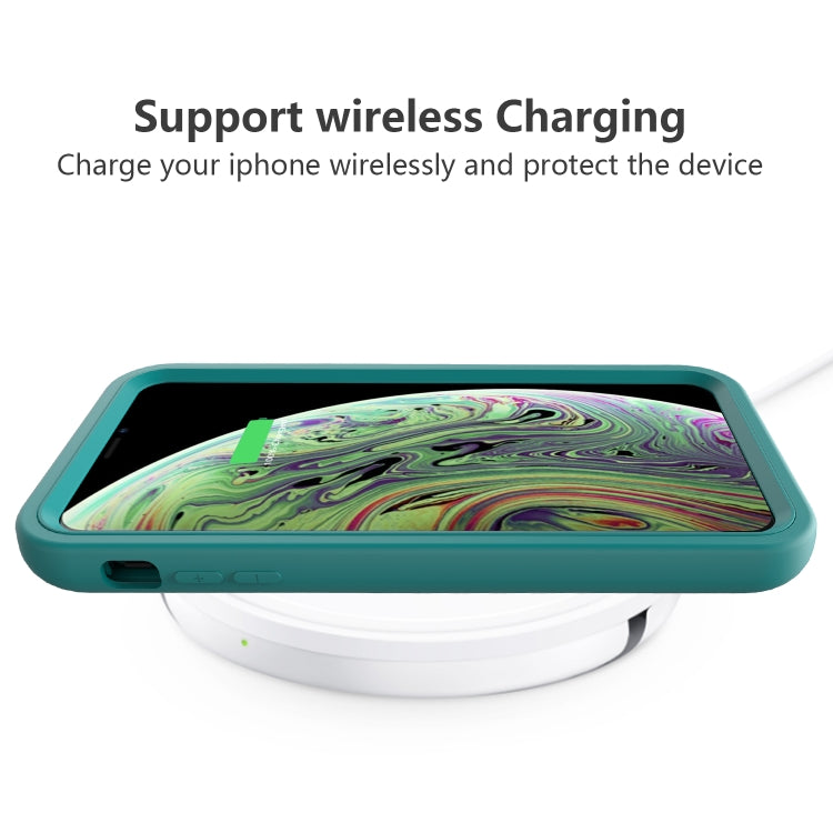 For iPhone X & XS Wave Pattern 3 in 1 Silicone+PC Shockproof Protective Case