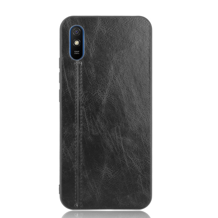 For Xiaomi Redmi 9A Shockproof Sewing Cow Pattern Skin PC + PU + TPU Case