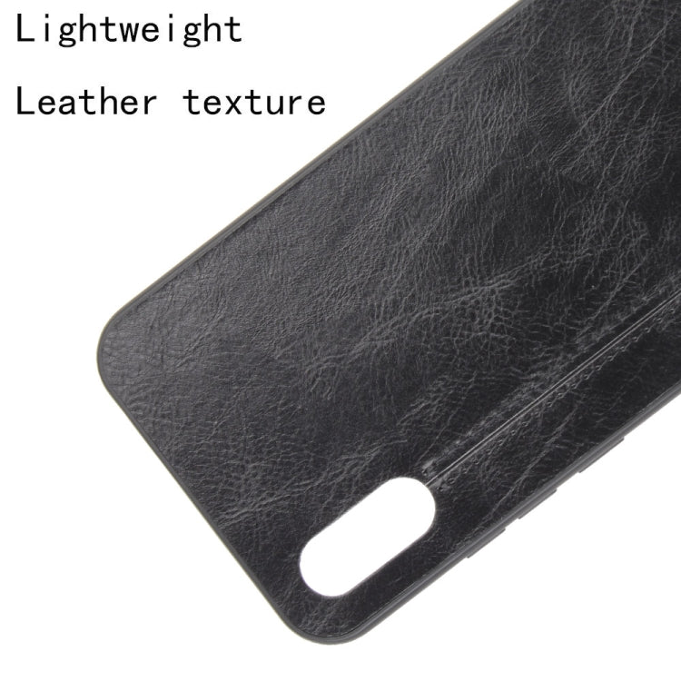 For Xiaomi Redmi 9A Shockproof Sewing Cow Pattern Skin PC + PU + TPU Case
