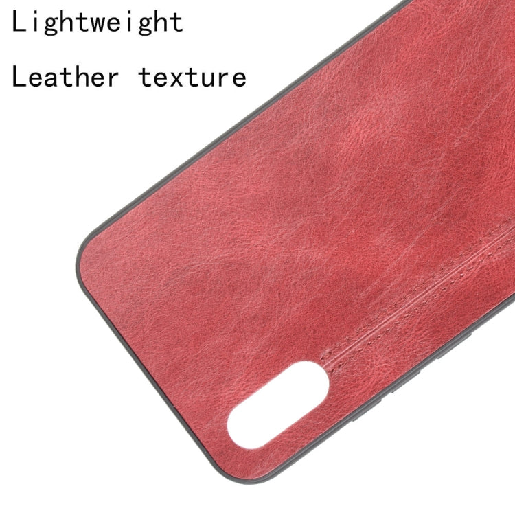 For Xiaomi Redmi 9A Shockproof Sewing Cow Pattern Skin PC + PU + TPU Case