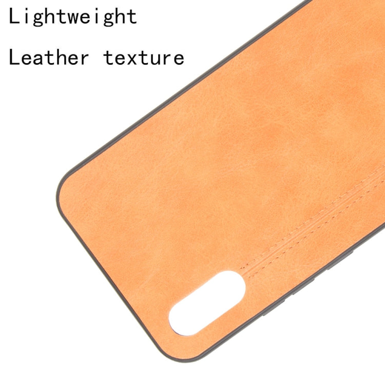 For Xiaomi Redmi 9A Shockproof Sewing Cow Pattern Skin PC + PU + TPU Case