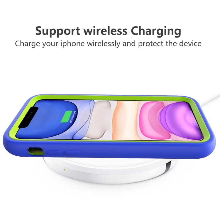 For iPhone 11 Pro Wave Pattern 3 in 1 Silicone+PC Shockproof Protective Case