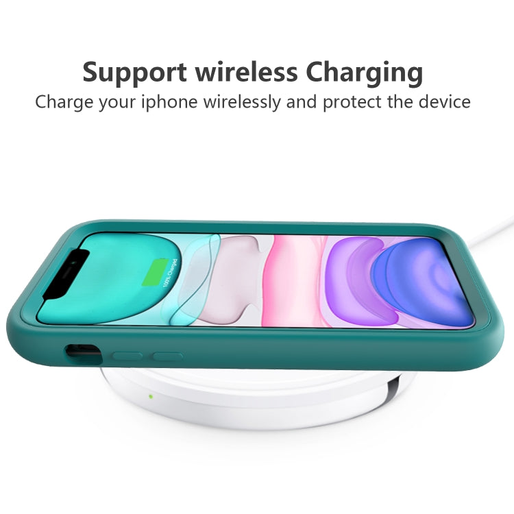 For iPhone 11 Pro Wave Pattern 3 in 1 Silicone+PC Shockproof Protective Case