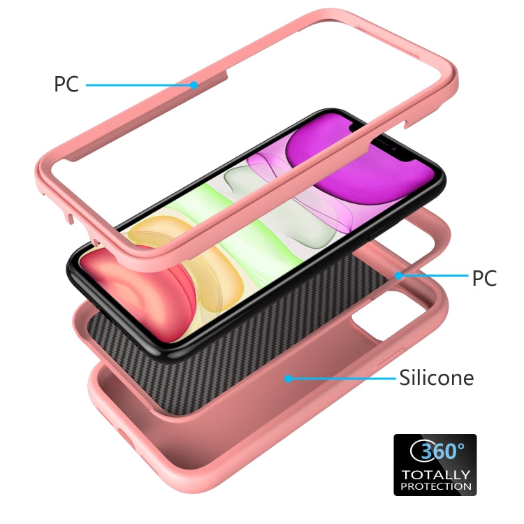 For iPhone 11 Pro Wave Pattern 3 in 1 Silicone+PC Shockproof Protective Case
