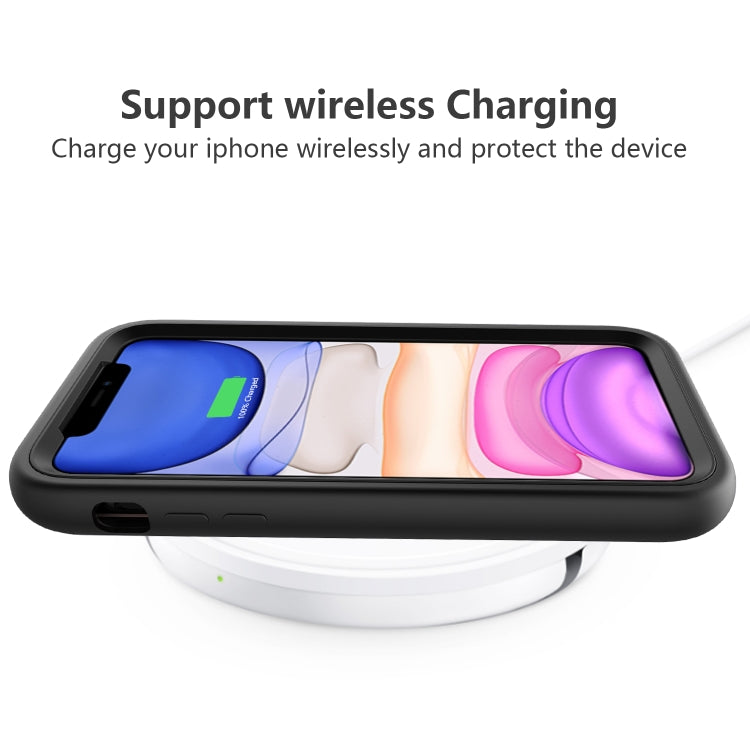 For iPhone 11 Pro Max Wave Pattern 3 in 1 Silicone+PC Shockproof Protective Case