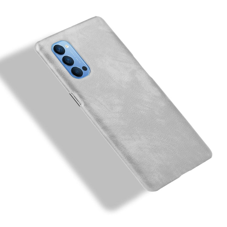 For Oppo Reno4 Shockproof Litchi Texture PC + PU Case