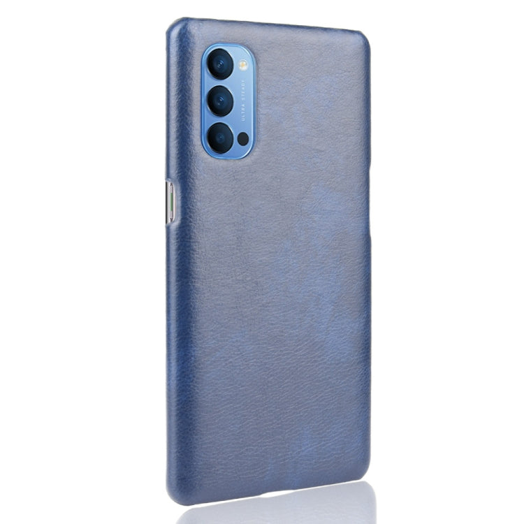 For Oppo Reno4 Shockproof Litchi Texture PC + PU Case
