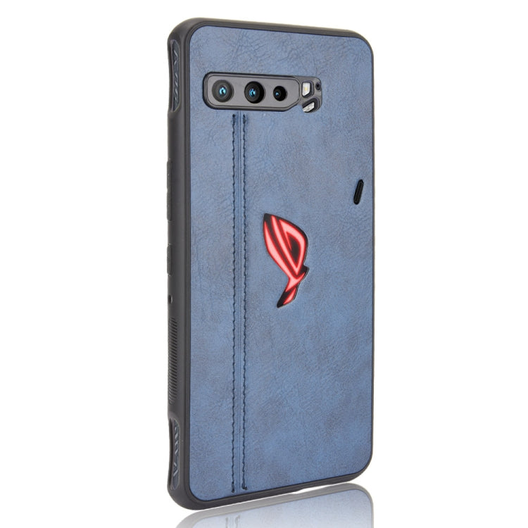 For Asus ZS661KS/ ROG Phone 3 Strix Shockproof Sewing Cow Pattern Skin PC + PU + TPU Case