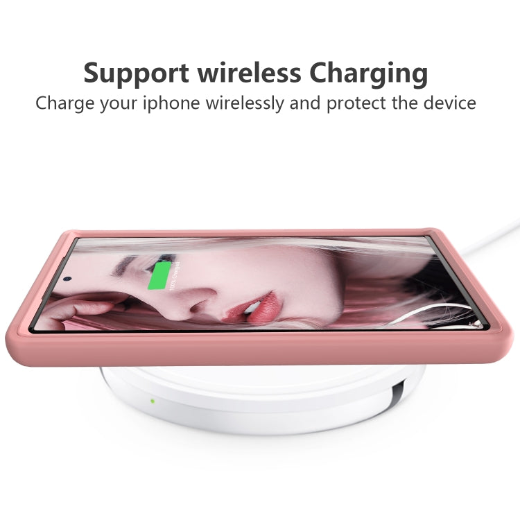 For Samsung Galaxy Note20 Ultra Wave Pattern 3 in 1 Silicone+PC Shockproof Protective Case