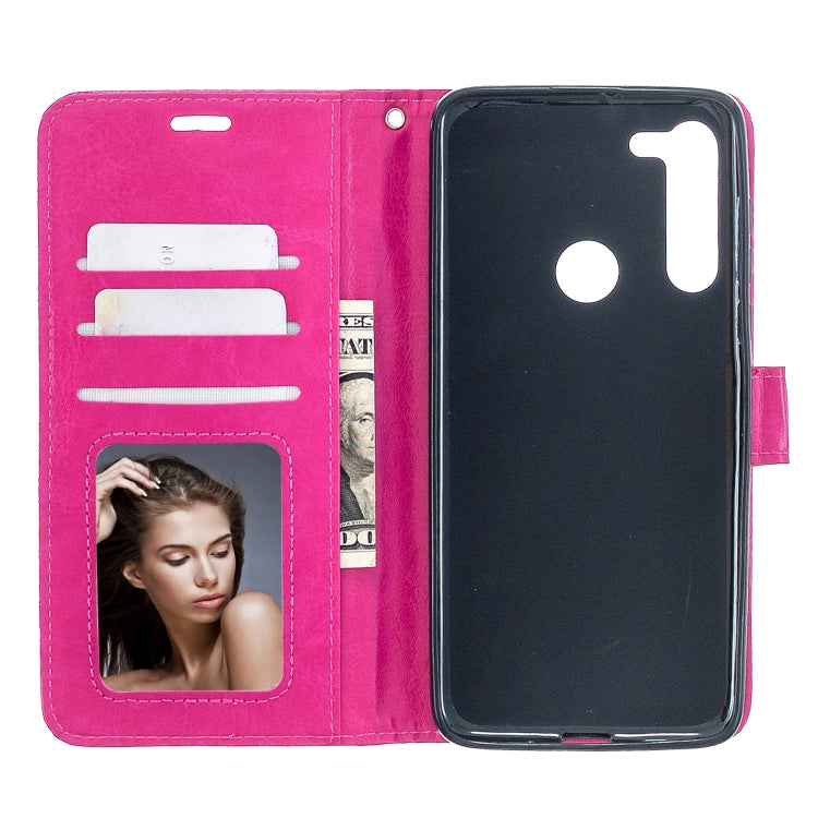 For Motorola Moto G8 Crazy Horse Texture Horizontal Flip Leather Case with Holder & Card Slots & Wallet & Photo Frame