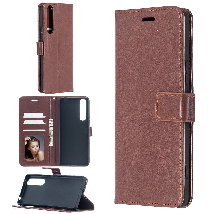 For Sony Xperia 1 II Crazy Horse Texture Horizontal Flip Leather Case with Holder & Card Slots & Wallet & Photo Frame