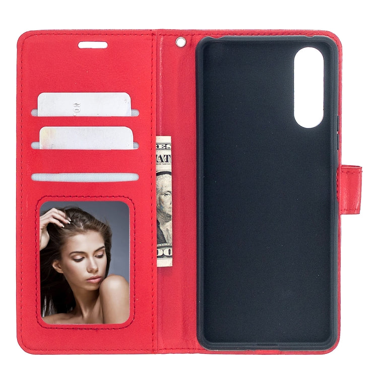 For Sony Xperia 10 II Crazy Horse Texture Horizontal Flip Leather Case with Holder & Card Slots & Wallet & Photo Frame