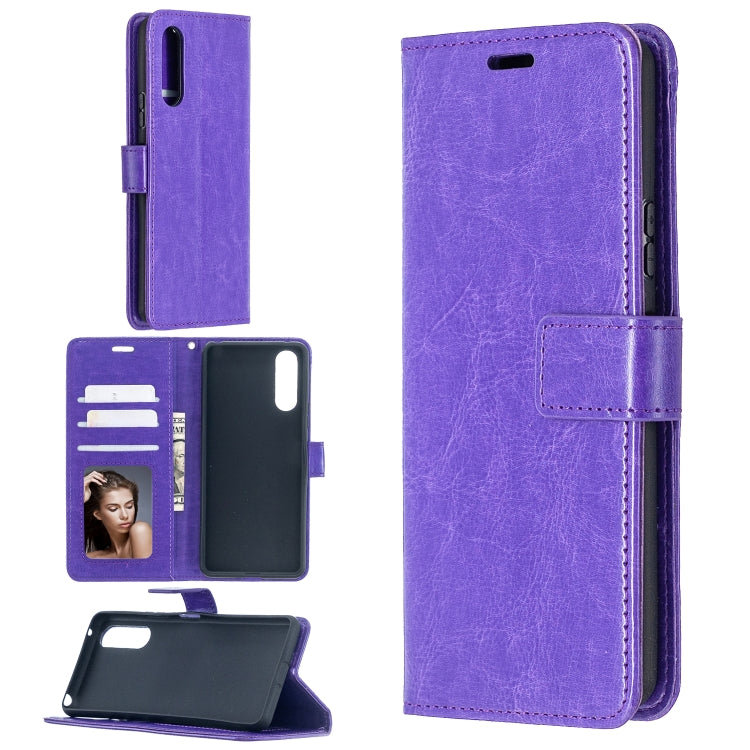 For Sony Xperia 10 II Crazy Horse Texture Horizontal Flip Leather Case with Holder & Card Slots & Wallet & Photo Frame