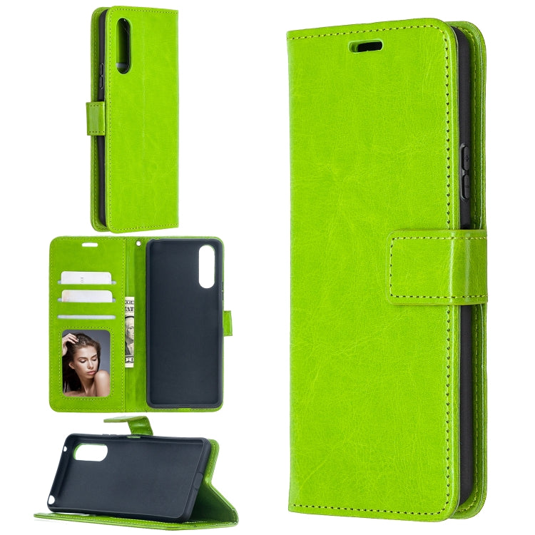 For Sony Xperia 10 II Crazy Horse Texture Horizontal Flip Leather Case with Holder & Card Slots & Wallet & Photo Frame