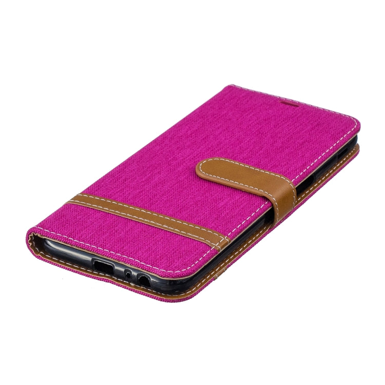 Color Matching Denim Texture Leather Case for Galaxy J6+ & J6 Prime, with Holder & Card Slots & Wallet & Lanyard