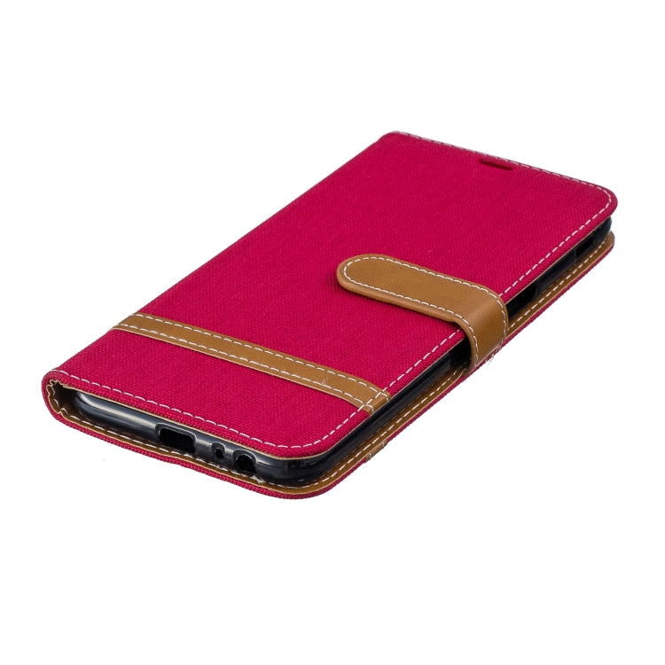 Color Matching Denim Texture Leather Case for Galaxy J6+ & J6 Prime, with Holder & Card Slots & Wallet & Lanyard