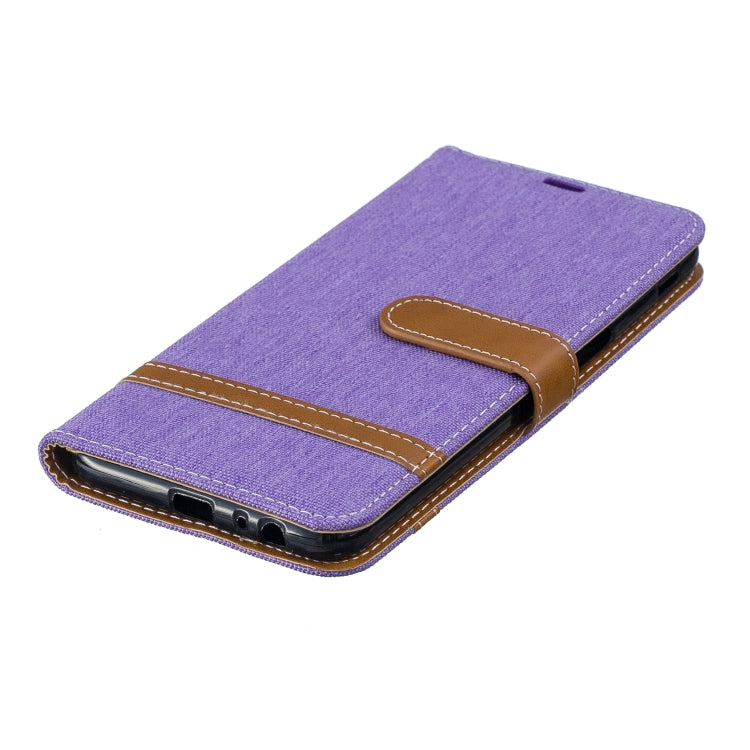Color Matching Denim Texture Leather Case for Galaxy J6+ & J6 Prime, with Holder & Card Slots & Wallet & Lanyard