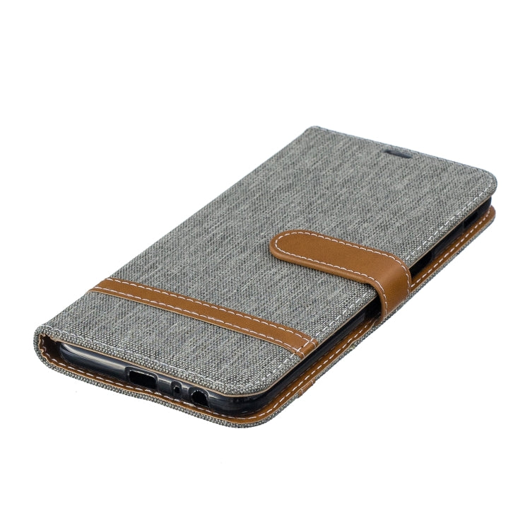 Color Matching Denim Texture Leather Case for Galaxy J6+ & J6 Prime, with Holder & Card Slots & Wallet & Lanyard