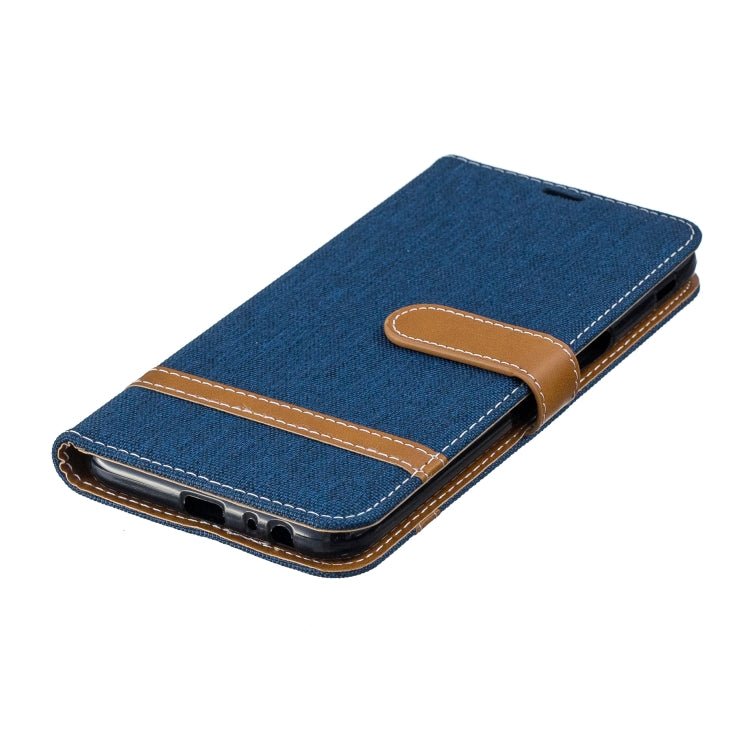 Color Matching Denim Texture Leather Case for Galaxy J6+ & J6 Prime, with Holder & Card Slots & Wallet & Lanyard
