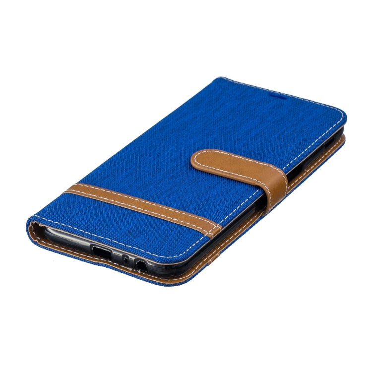 Color Matching Denim Texture Leather Case for Galaxy J6+ & J6 Prime, with Holder & Card Slots & Wallet & Lanyard