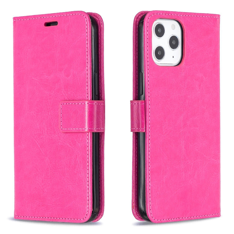 For iPhone 12 Pro Max Crazy Horse Texture Horizontal Flip Leather Case with Holder & Card Slots & Wallet & Photo Frame