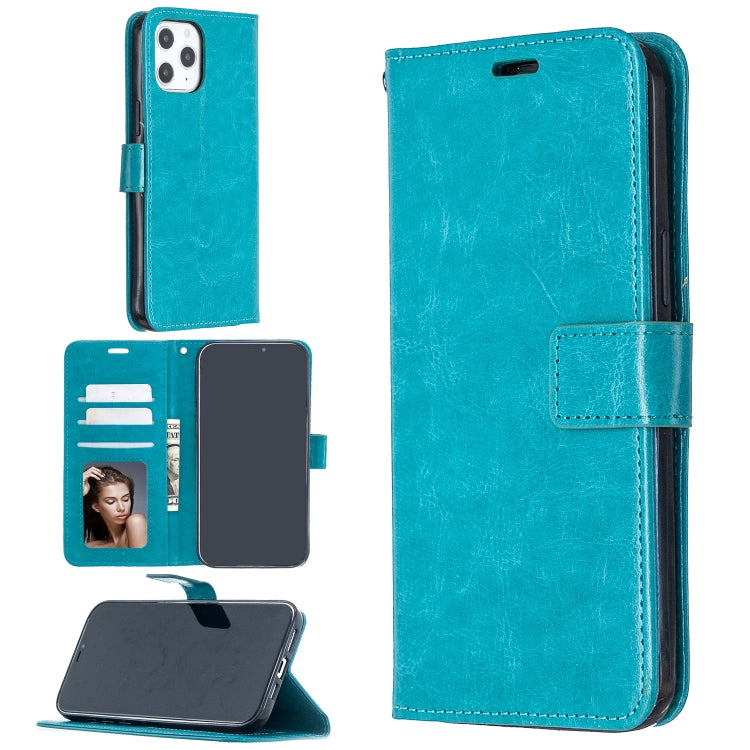 For iPhone 12 Pro Max Crazy Horse Texture Horizontal Flip Leather Case with Holder & Card Slots & Wallet & Photo Frame