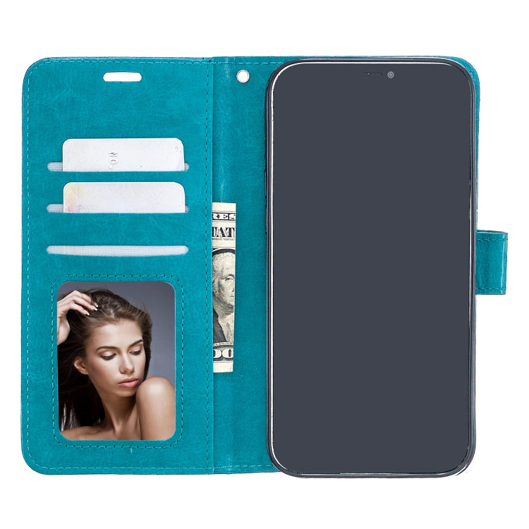 For iPhone 12 Pro Max Crazy Horse Texture Horizontal Flip Leather Case with Holder & Card Slots & Wallet & Photo Frame