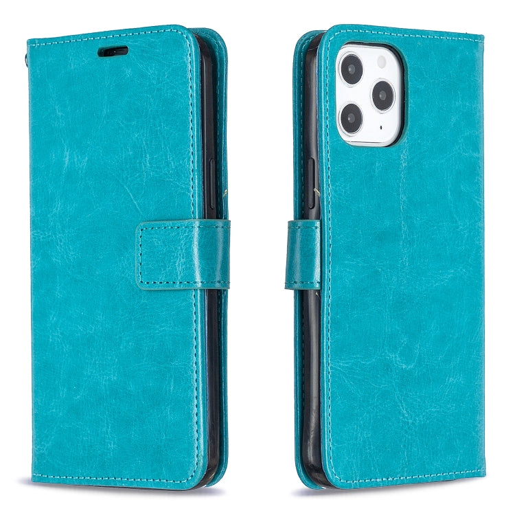 For iPhone 12 Pro Max Crazy Horse Texture Horizontal Flip Leather Case with Holder & Card Slots & Wallet & Photo Frame