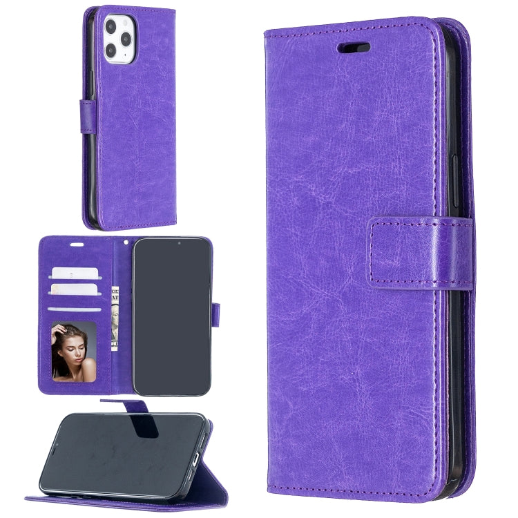 For iPhone 12 Pro Max Crazy Horse Texture Horizontal Flip Leather Case with Holder & Card Slots & Wallet & Photo Frame
