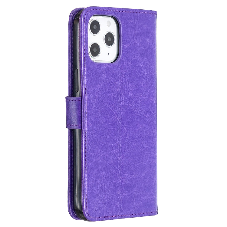 For iPhone 12 Pro Max Crazy Horse Texture Horizontal Flip Leather Case with Holder & Card Slots & Wallet & Photo Frame