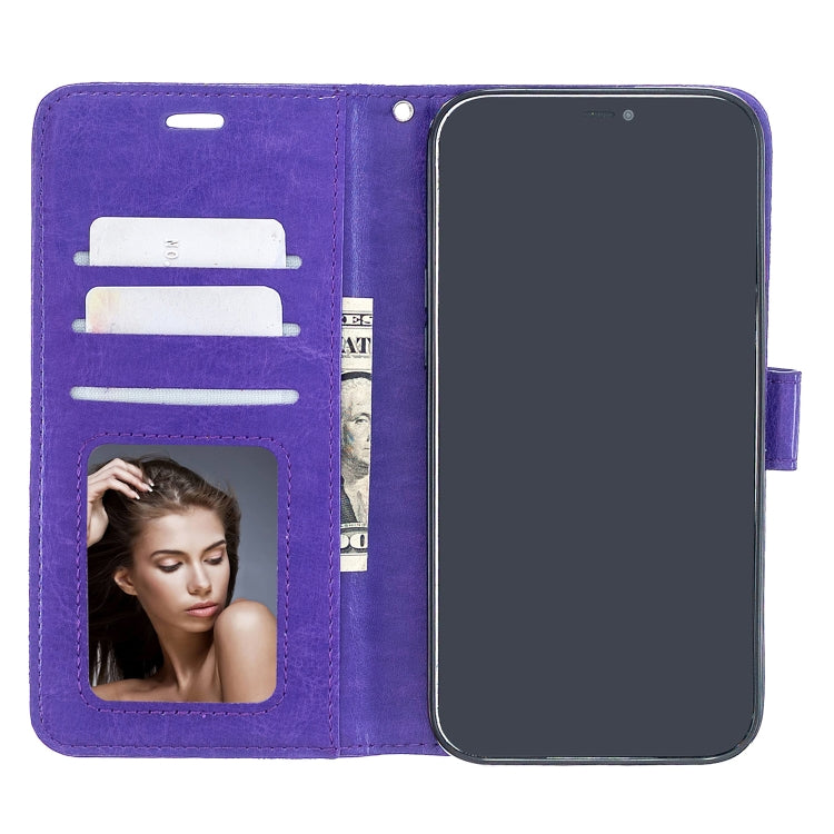 For iPhone 12 Pro Max Crazy Horse Texture Horizontal Flip Leather Case with Holder & Card Slots & Wallet & Photo Frame