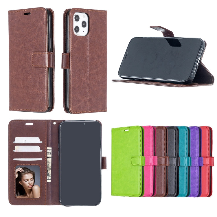 For iPhone 12 Pro Max Crazy Horse Texture Horizontal Flip Leather Case with Holder & Card Slots & Wallet & Photo Frame